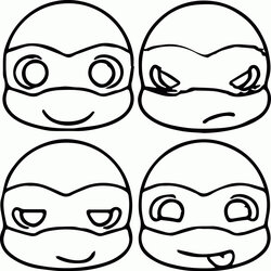 Out Of This World Teenage Mutant Ninja Turtles Free Printable Mask Preschool Coloring Pages