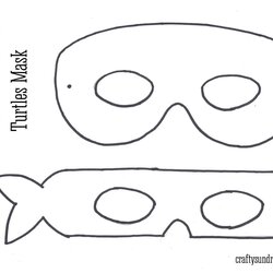 Swell Mask Ninja Turtle Teenage Mutant Birthday Template Printable Masks Turtles Coloring Google Party